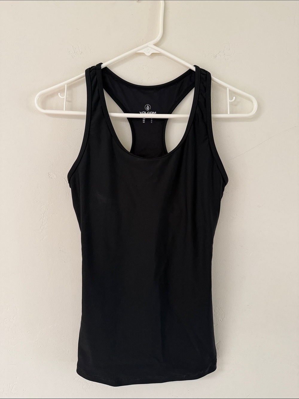 Volcom Black Racerback Active Tank XS